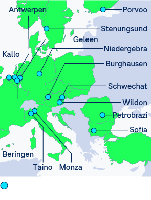 OMV Chemicals Präsenz – Europa