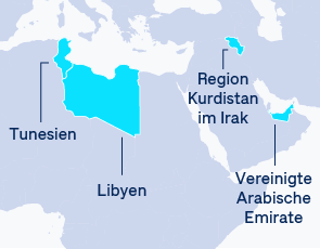 OMV Exploration & Production Präsenz – Mittlerer Osten und Afrika