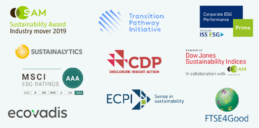 Kollage der Logos der ESG Ratingagenturen (Foto)