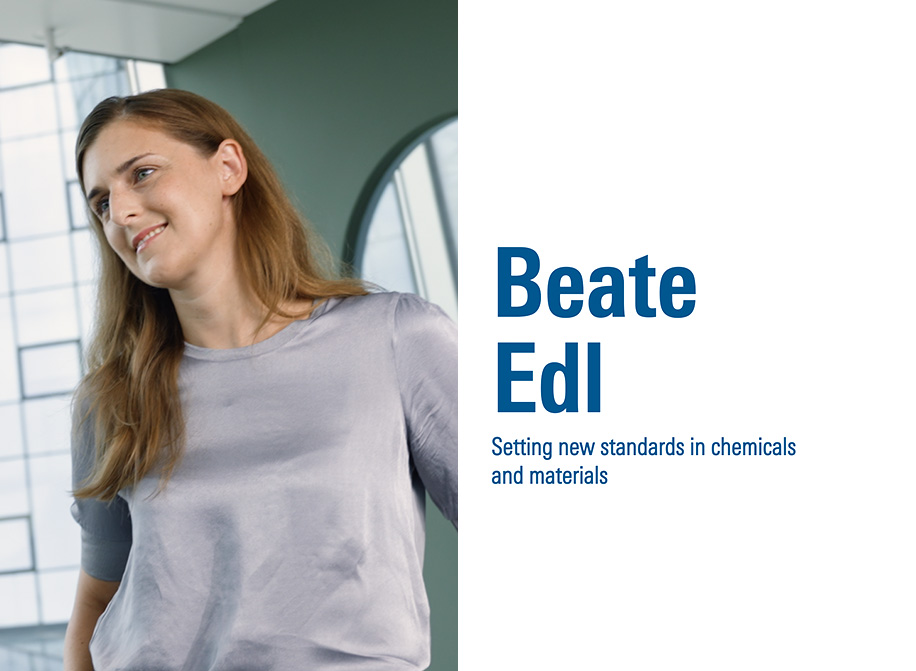 Beate Edl – Setting new standards in chemicals and materials (photo)
